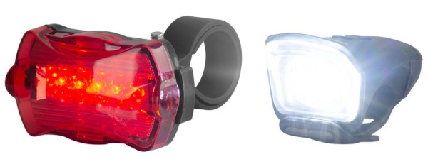Svietidlo na bicykel, BiCycleLight 0502070, 350 mAh, USB + zadné svetlo 2AA 1