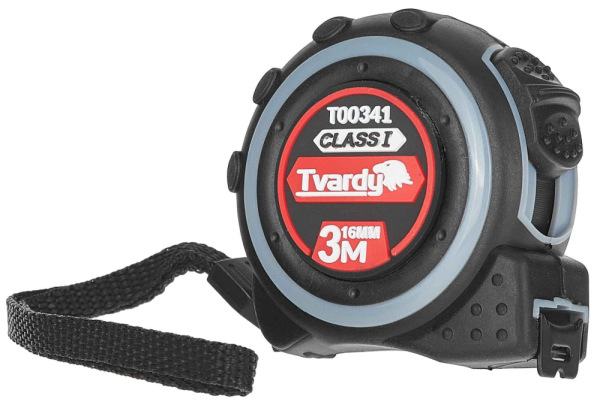 Meter zvinovací 3m x 16mm bez magnetu, obojstranný, I trieda presnosti, TVARDY 9
