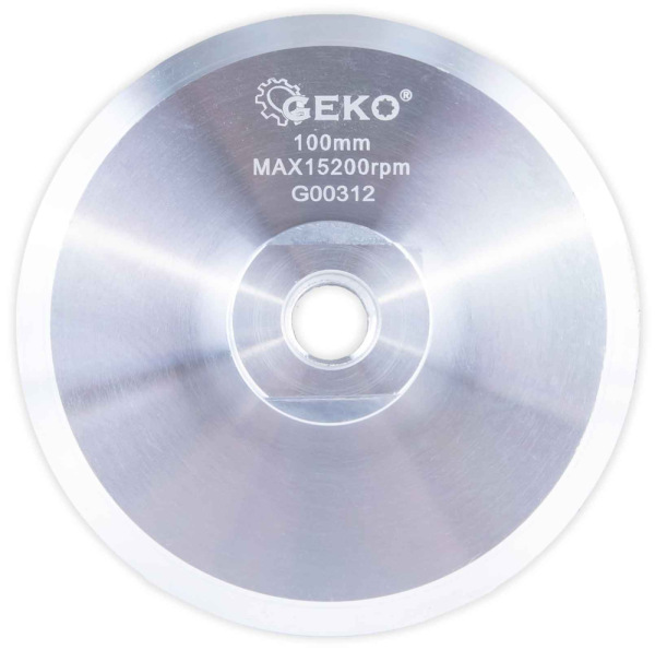 Kotúč unášací hliníkový, suchý zips, 100 mm, závit M14, GEKO 1