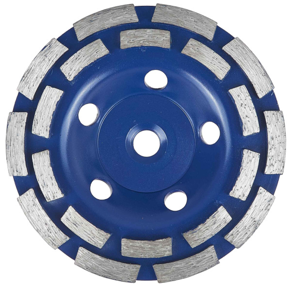 Brúsny diamantový kotúč 125 x 22 mm dvojradový so závitom M14, GEKO 2