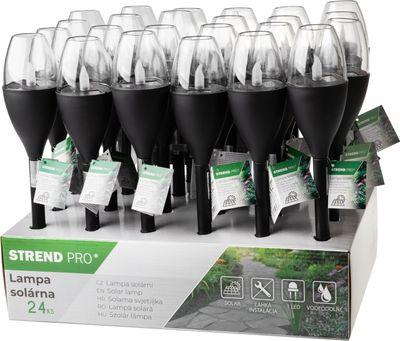 Lampa Strend Pro Garden, plast, efekt plameňa, solárna, 6,5x40 cm, 1x LED, Sellbox 24 ks 4