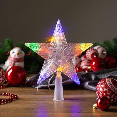 Hviezda MagicHome Vianoce, 10 LED, farebná, 2xAA