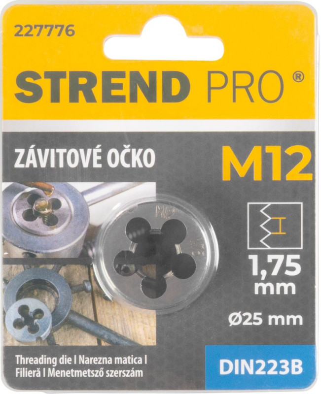Očko Strend Pro, závitové, M12x1,75 mm, metrický závit priemer 25 mm, DIN223B 1