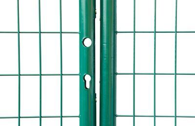 Brána Strend Pro METALTEC DUO, 3580/1450/100x50 mm, zelená, dvojkrídlová, záhradná, ZN+PVC, RAL6005