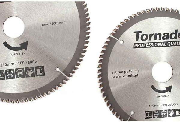 Pílový kotúč s SK plátkami 210 x 2,5 x 30 100 zubov, na rezanie hliníka, TORNADO 5