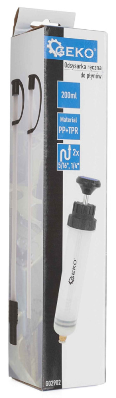 Ručná odsávačka oleja s nadstavcami, objem 200 ml, GEKO 1