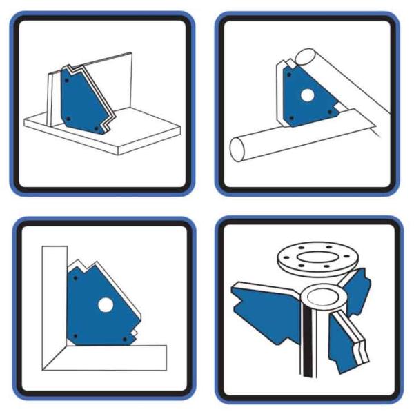 Magnet uhlový 85 x 85 mm, nosnosť 11,5 kg, XL-TOOLS