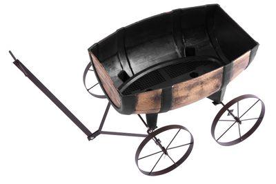 Kvetináč Strend Pro Woodeff, 41,5x29x19cm, whiskey barel wagon 3