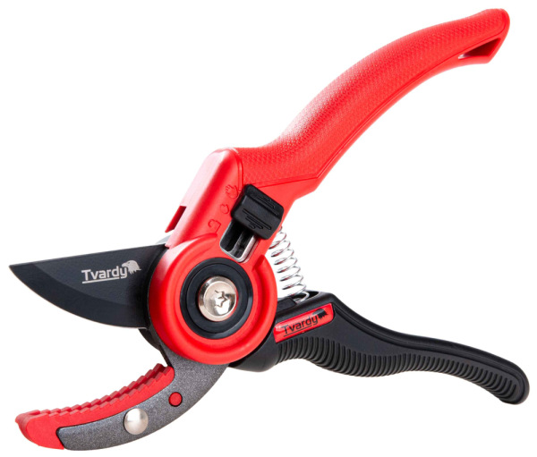 Záhradnícke nožnice 210 mm, zubaté ostrie, japonská oceľ SK5, teflón, TVARDY 9