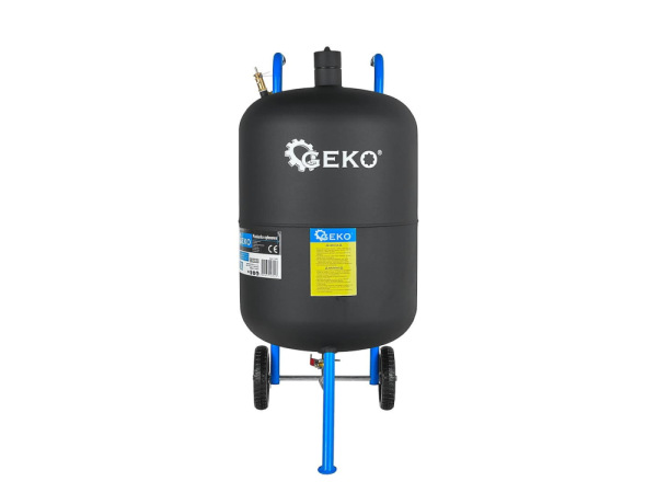 Pieskovačka 76 l, pracovný tlak 4,1-8,6 barov, spotreba vzduchu 170-700 l/min, GEKO 4
