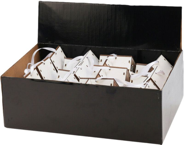 Dekorácia Domček, 3xLED, mix vzorov 2