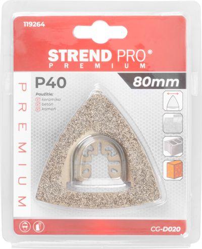 Nástroj Strend Pro CG-D020 rašpľa karbidová, na multibrúsku, 80 mm, G40