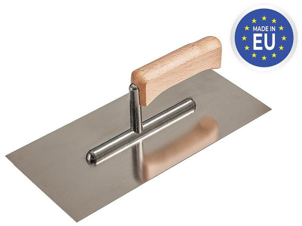 Hladítko Strend Pro Premium, HardWood, drevená rúčka, 270x130 mm, rovné, 0,7 mm, nerez 1