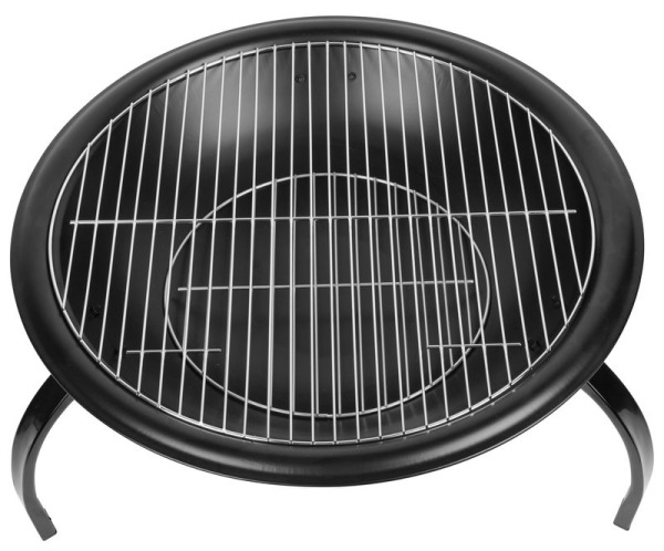 Ohnisko Strend Pro Homefire, BBQ, gril s roštom, na drevené uhlie, kovové, okrúhle, 545x400 mm 3