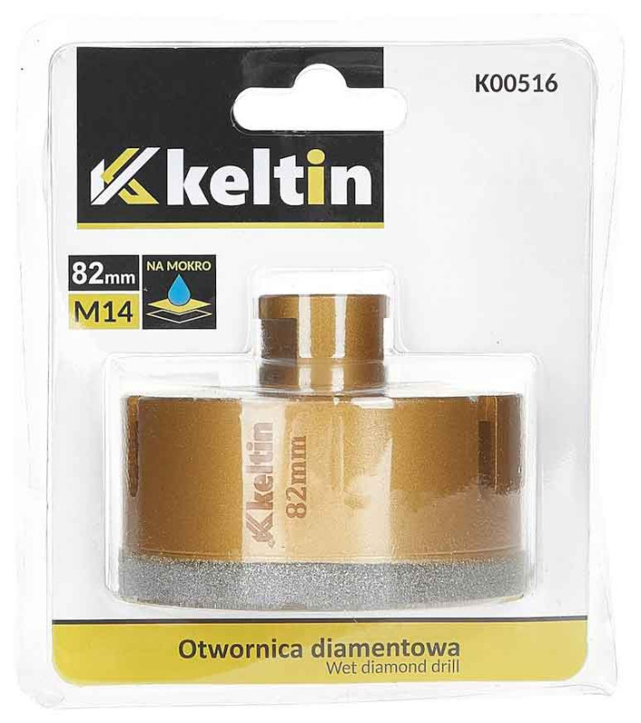 Vrták diamantový korunkový, závit M14 do uhlovej brúsky priemer 82 mm, GEKO 2