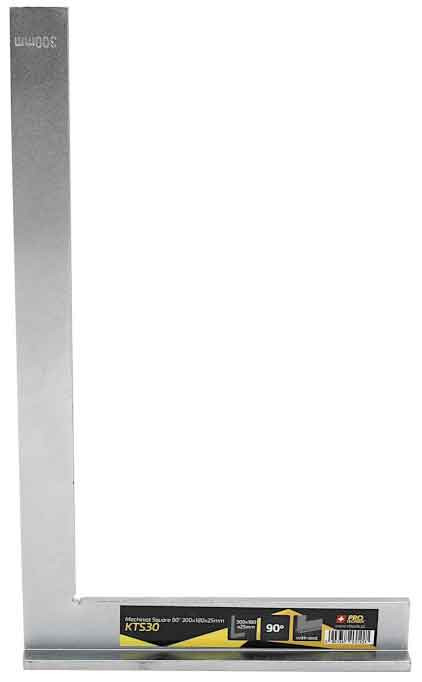 Uholník 90° zámočnícky, oceľový s príložníkom 300 x 180 x 25 mm, PRO-TECHNIK 3