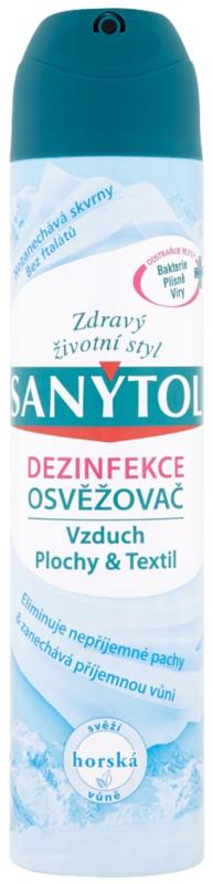 Dezinfekcia Sanytol, osviežovač vzduchu - horský, sprej 300 ml