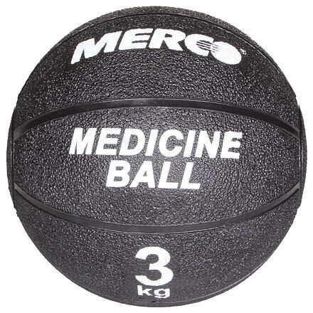 Merco Black gumená medicinbalová lopta 3 kg