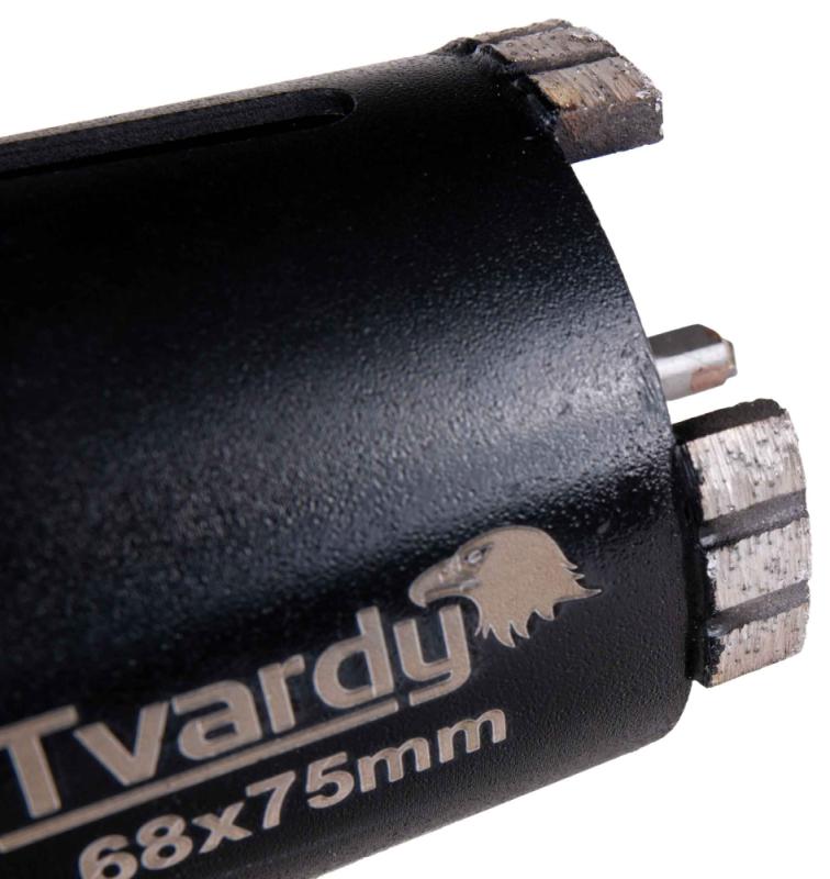 Vrták diamantový korunkový so stredovým vrtákom, priemer 68 mm, upínanie SDS+, TVARDY 8