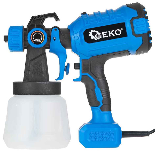 Striekacia maliarska pištoľ, 400 W, nádobka 800 ml, tryska 1,8 a 2,5 mm, GEKO 6