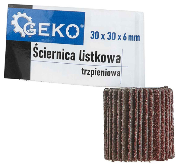 Brúsny listový kotúč 30 x 30 x 6 mm, zrno 80, GEKO 2