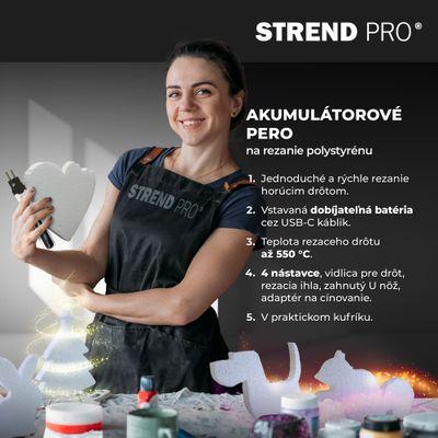 Pero Strend Pro, rezač na polystyrén, 2000mAh, USB nabíjanie, s príslušenstvom 19