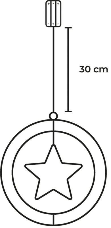 Dekorácia MagicHome Vianoce, hviezda, plast, 80xLED teplá biela, 32.5x36 cm, 3xAA 2