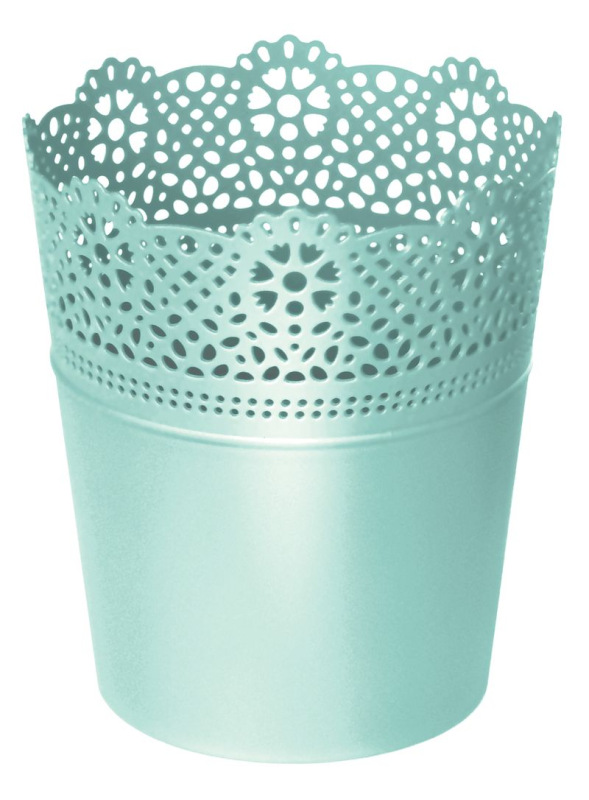 Kvetináč LACE 160 mm, pistáciový