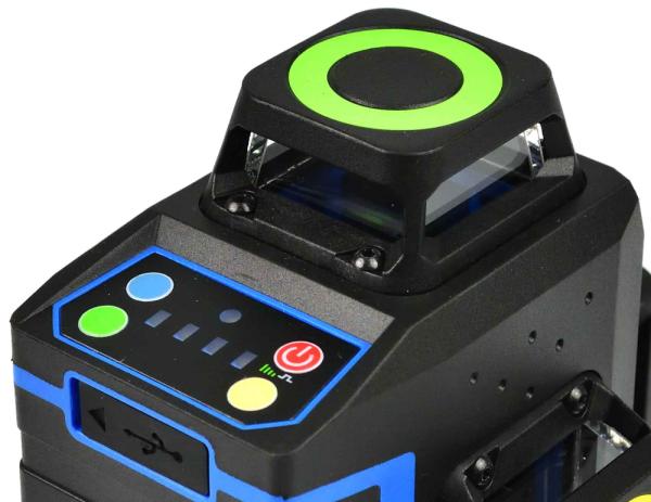 Laser krížový samonivelizačný, presnosť ±1,5 mm/5m, dosah 30 m, 360°, 12 lúčov, GEKO 14