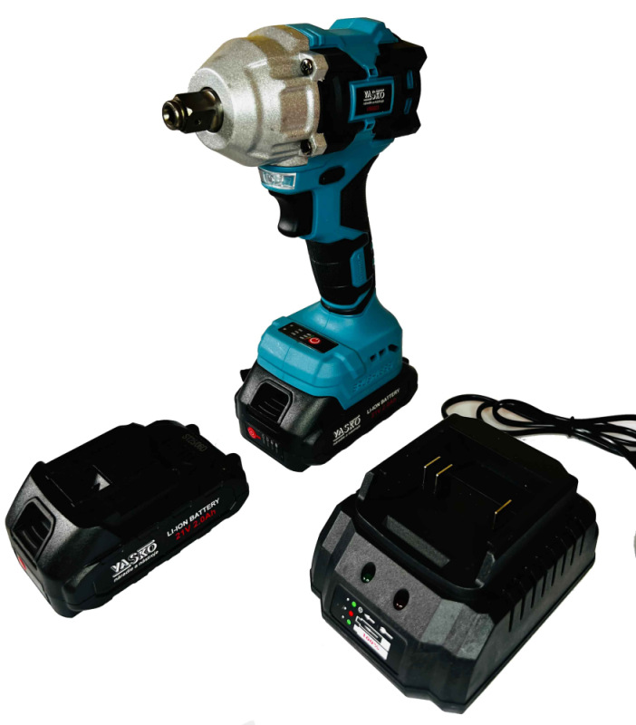 Akumulátorový rázový uťahovák 1/2" + 1/4", 2x 2Ah batéria, 1x nabíjačka, 350 Nm, VASKO 1