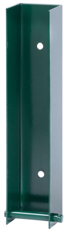 Držiak Strend Pro EUROSTANDARD, 40x200 mm, zelený, RAL6005, so skrutkami, na podhrabové dosky