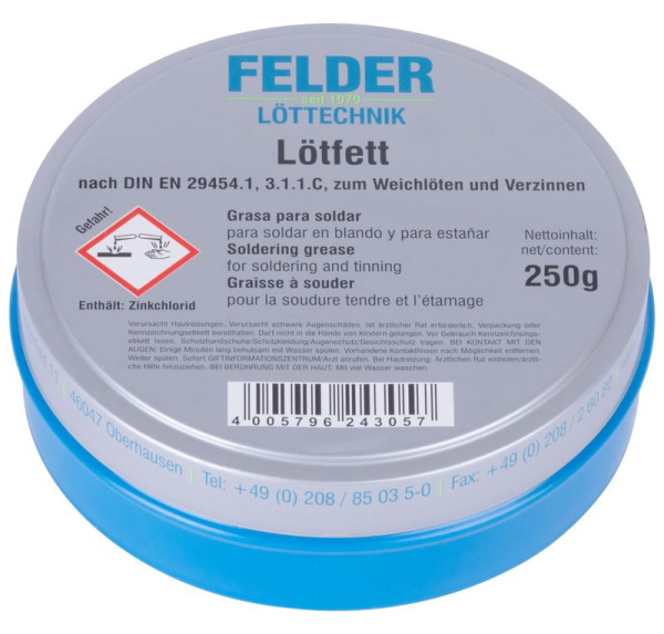 Pasta na spájkovanie FELDER Lötfett F-SW21, 250 g