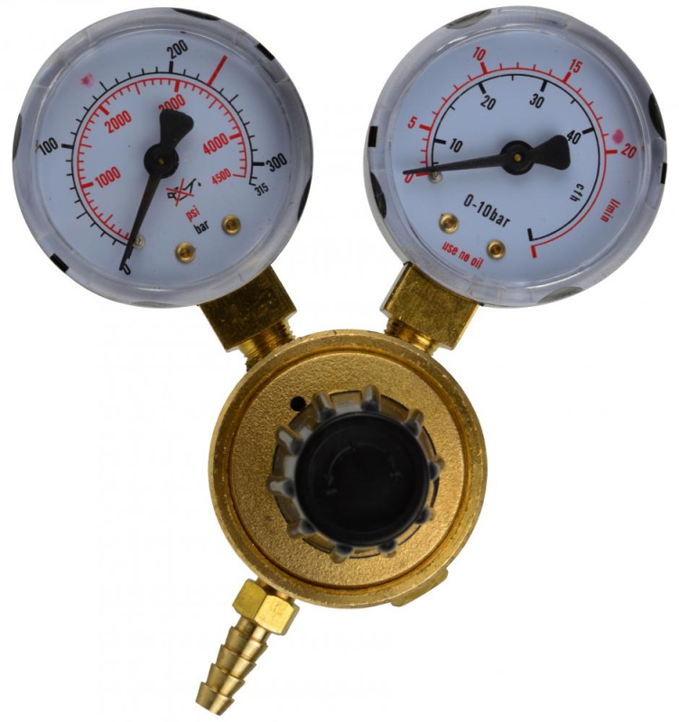 Redukčný ventil 1/2" na CO2/ARGON, max. tlak 200 barov, GEKO 1