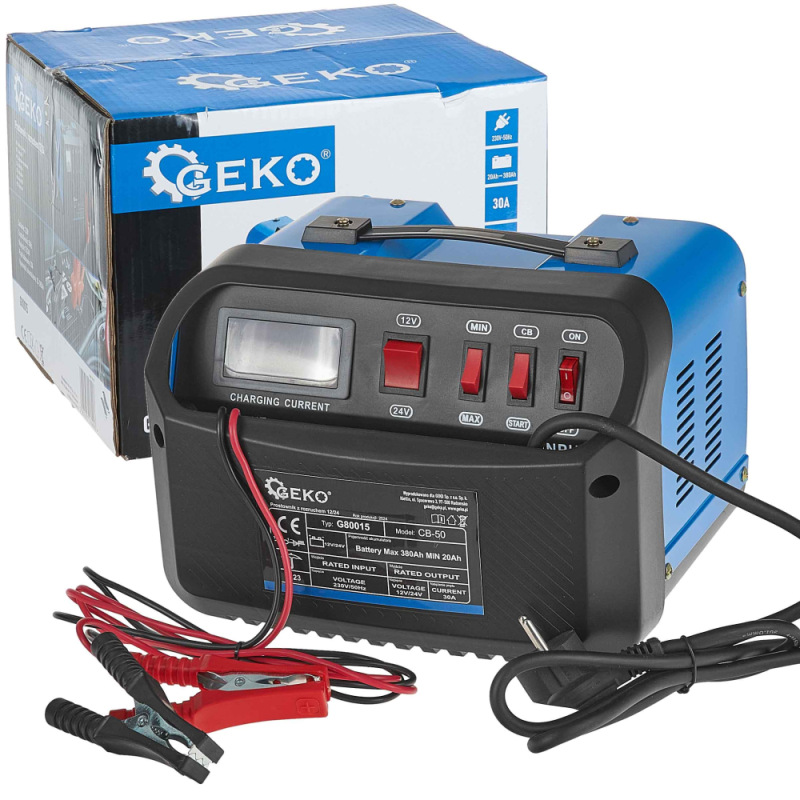 Nabíjačka so štartovaním 12/24V 20-380 Ah, GEKO 7