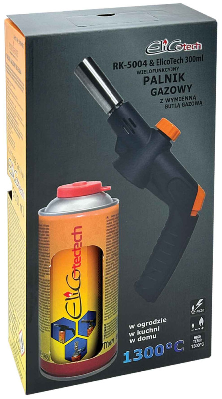 Sada: spájkovacia lampa + 300ml plyn, pripojenie na závit 7/16", ELICO 3