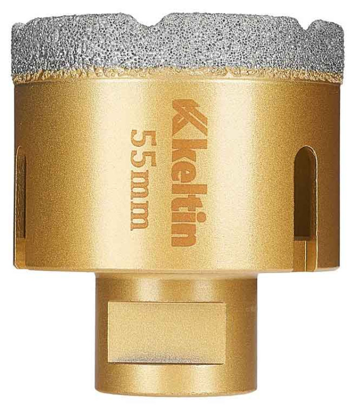 Vrták diamantový korunkový, závit M14 do uhlovej brúsky priemer 55 mm, GEKO