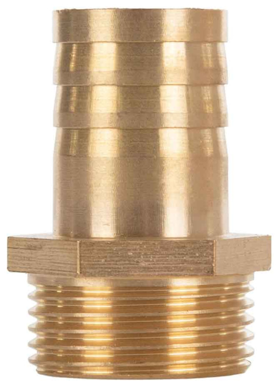 Mosadzná vsuvka na 25 mm hadicu, vonkajší závit 1", GEKO 2