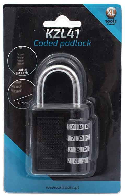 Zámok visiaci s číselným kódom 41 mm, XL-TOOLS 5