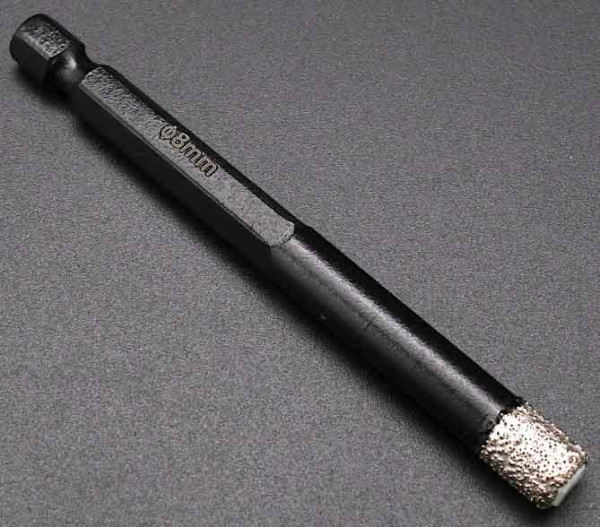 Diamantový vrták do gresu 8mm, upnutie 6-HRAN 3/8, XL-TOOLS 3