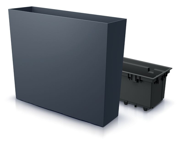 Kvetináč URBI Case 580x180x498 mm, sivý, vložka 1