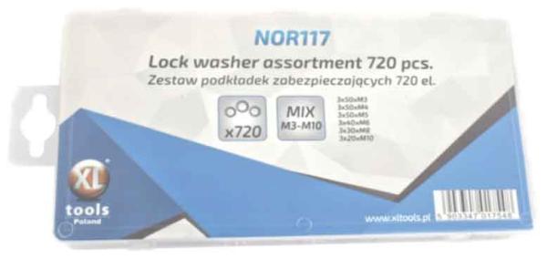 Sada poistných podložiek M3-M10, 720 - dielna, XL-TOOLS 3