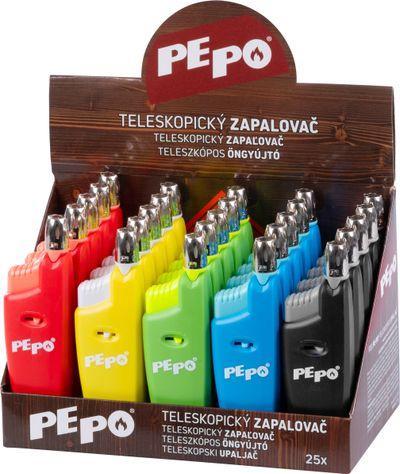 Zapaľovač PE-PO®, teleskopický, plynový, Sellbox 25 ks 4