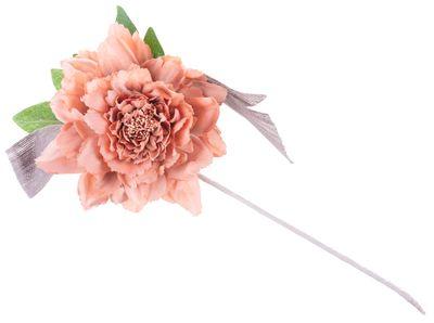 Kvet MagicHome, pivónia, so stuhou, marhuľová, stonka, veľkosť kvetu: 17 cm, dĺžka kvetu: 37 cm,bal.
