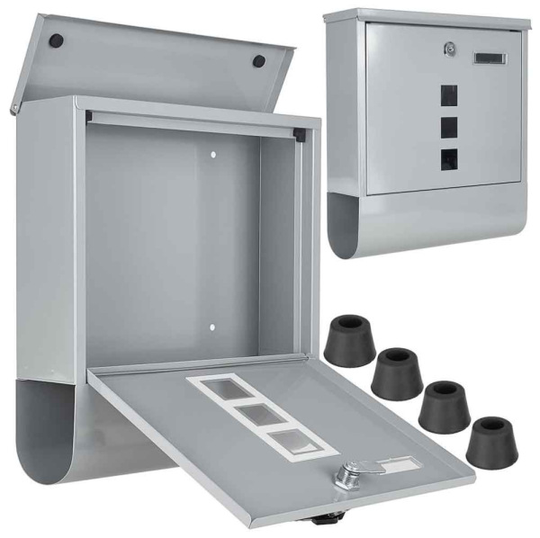 Poštová schránka 34 x 30 x 10 cm, sivá, GEKO 5