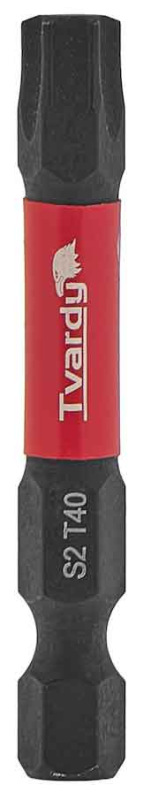 Bit úderový 1/4" TORX T40 x 50mm, S2, TVARDY