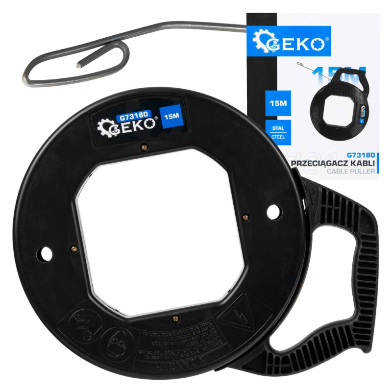 Ťahač oceľového drôtu a kábla 15m, GEKO