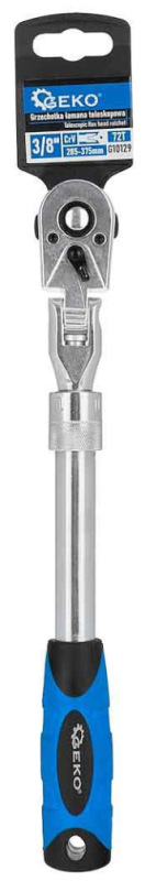 Račňa 3/8" teleskopická s kĺbom, 285-375 mm, GEKO 4