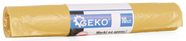 Vrecia na pneumatiky 100x100 cm, žlté, rolka 10ks, GEKO 1