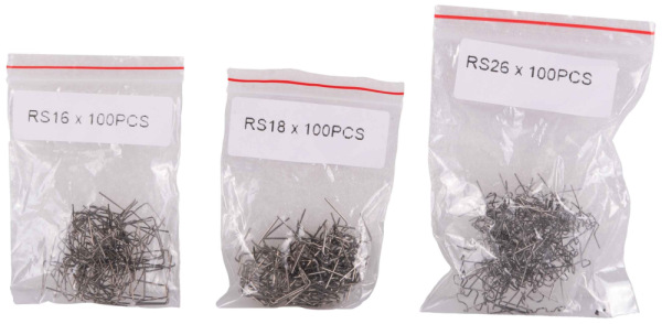 Spony do zváračky plastov, RS16-RS46, 600 ks, GEKO 1