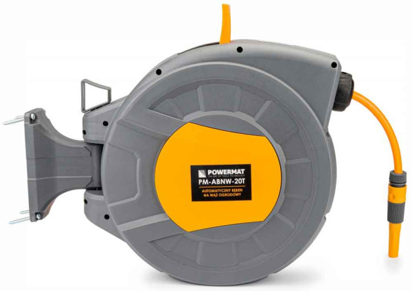Navíjací bubon s držiakom na stenu so záhradnou hadicou 35 m, PM-ABNW-35M 3